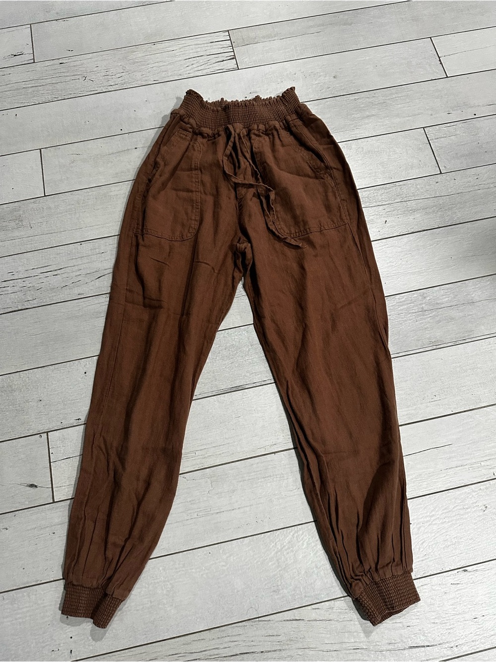 Love Tree Brown Knit Jogger Pants